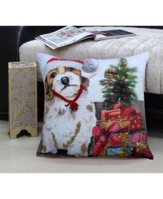Holiday Dog Decorative Pillow, 20" x 20"