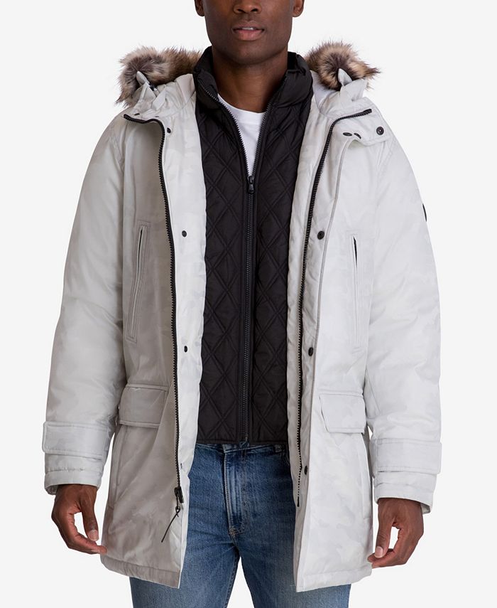 Michael Kors Michael Kors Men's Hooded Bib Snorkel Parka, Created for