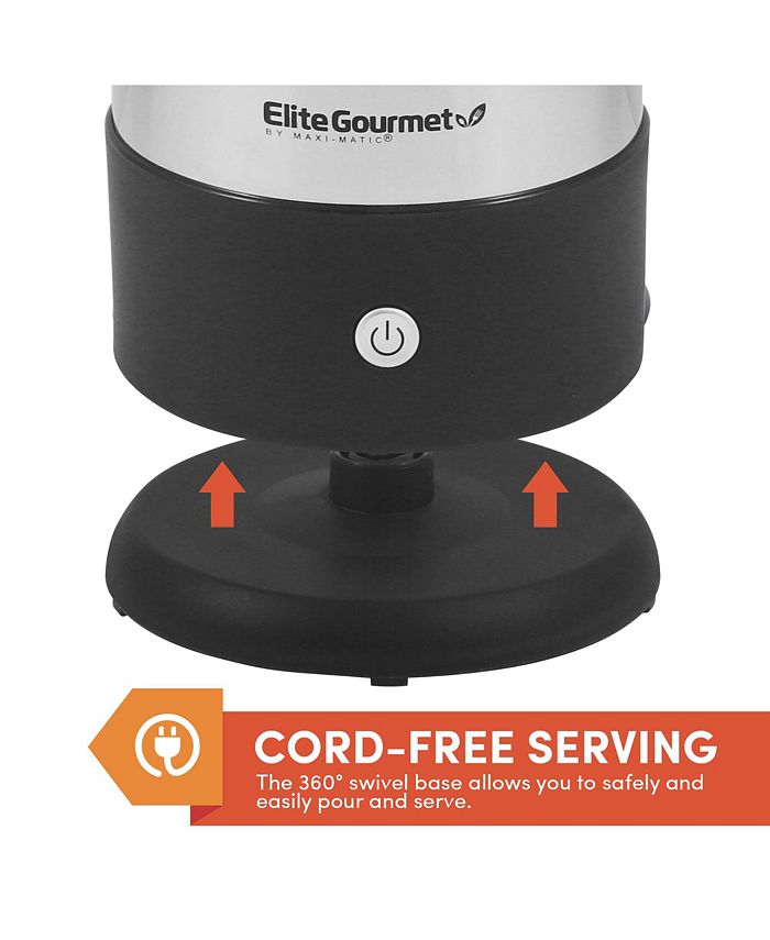 Elite Gourmet 12 Cup Electric Coffee Percolator Brewer with Keep Warm