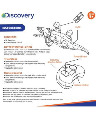 Toy RC Triceratops - Dinosaur Toy