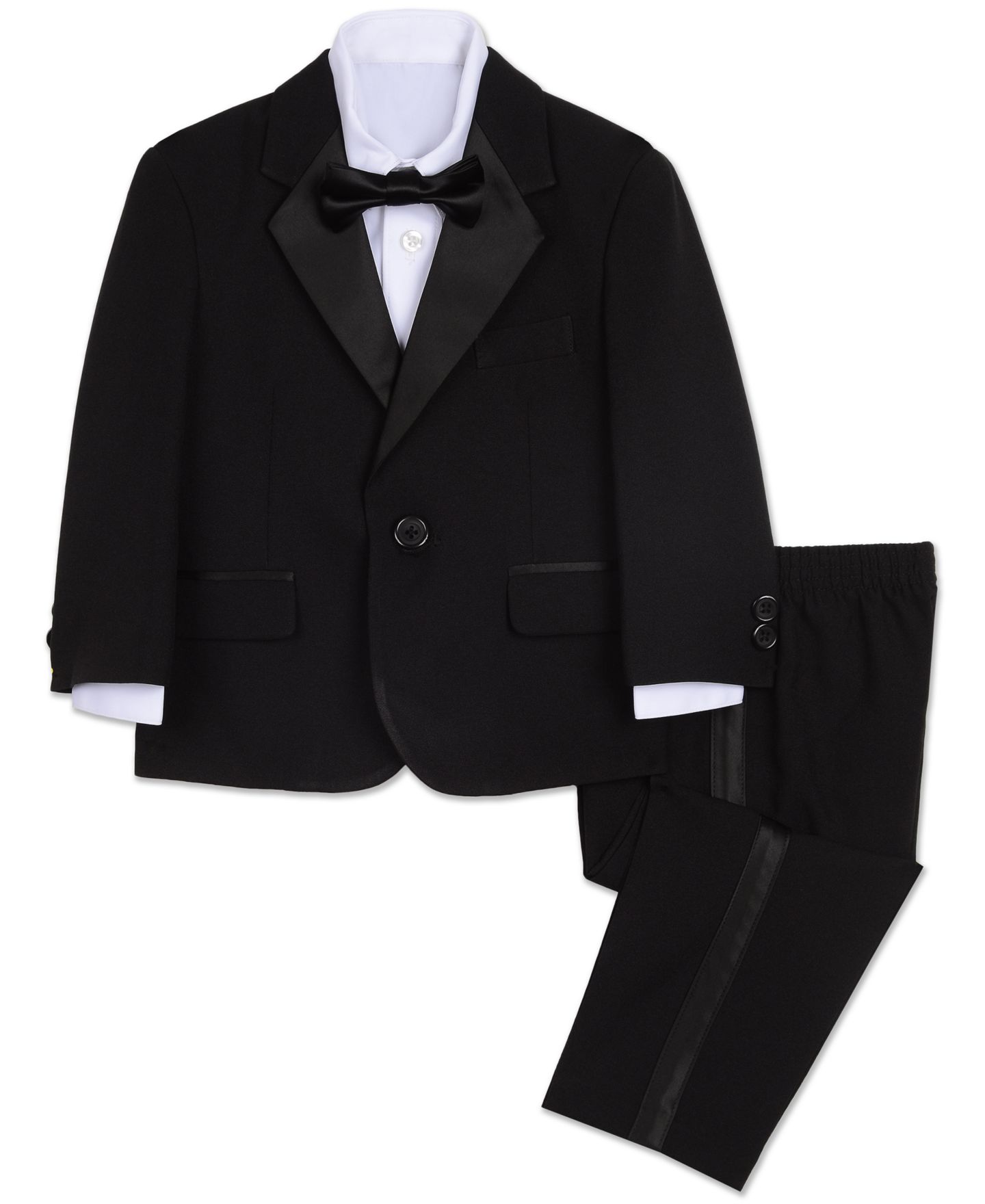 Комплект Nautica Tuxedo Suit, Shirt and Bowtie, 4 Piece Set для мальчиков-малышей — фото 1