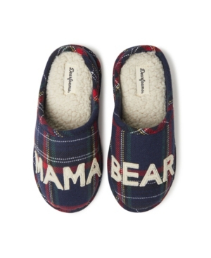 image of Women-s Plaid Mama Bear Clog Matching Family Slippers