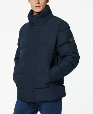 Stratus Men's Down Jacket with Hidden Hood