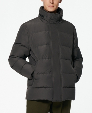 Stratus Men's Down Jacket with Hidden Hood