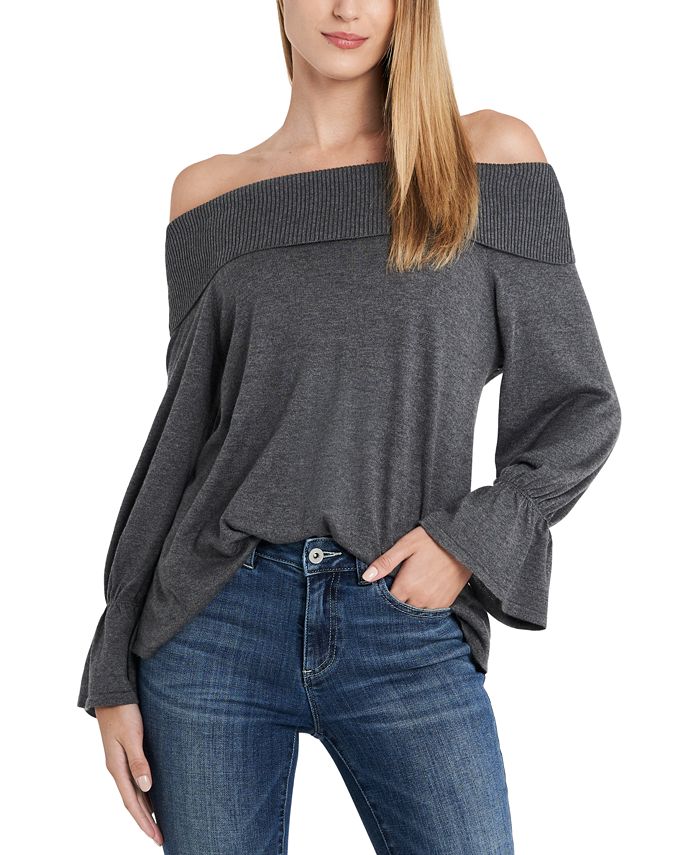 Macy's off discount shoulder sweater