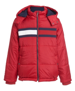 image of Tommy Hilfiger Little Boys Flag Puffer Jacket