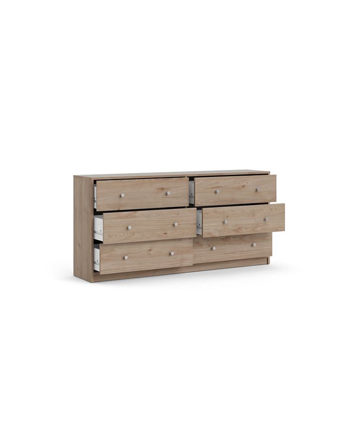 Tvilum Portland 6 Drawer Double Dresser Macy's
