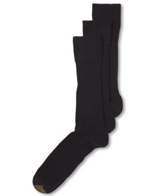 Gold Toe Men's 3- Pack Dress Windsor Wool Crew Socks & Reviews ...