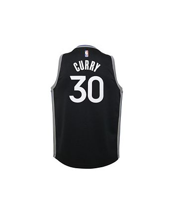 Youth(Kids) Stephen Curry #30 Golden State Warriors Statement Black Jerseys  - Stephen Curry Warriors Jersey - golden state jersey city edition 