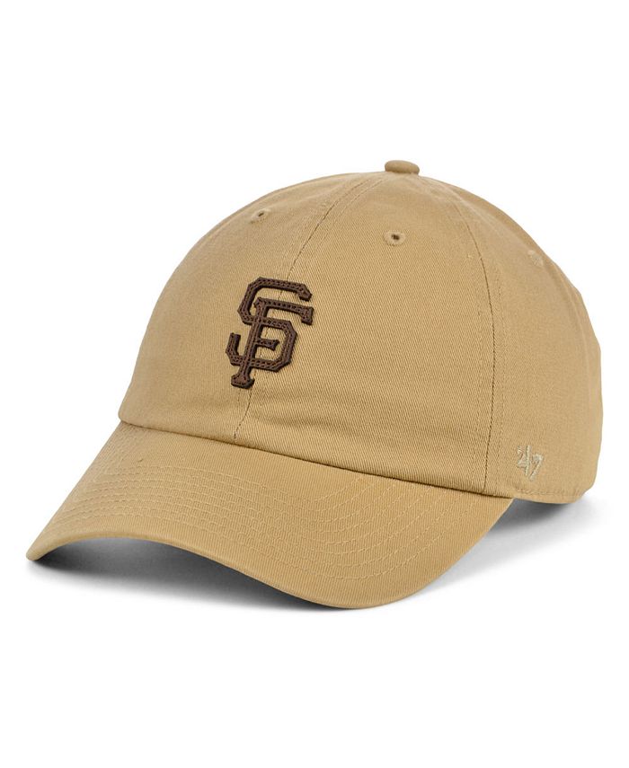 '47 Brand San Francisco Giants Double Faux-Leather Clean Up Cap - Macy's