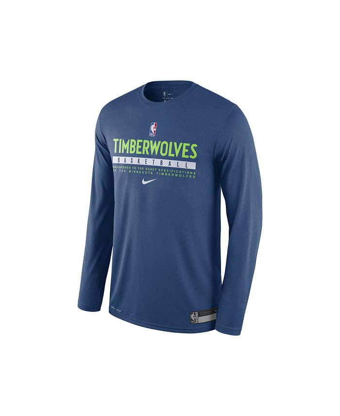 Nike Men's Minnesota Timberwolves Grey Practice T-Shirt