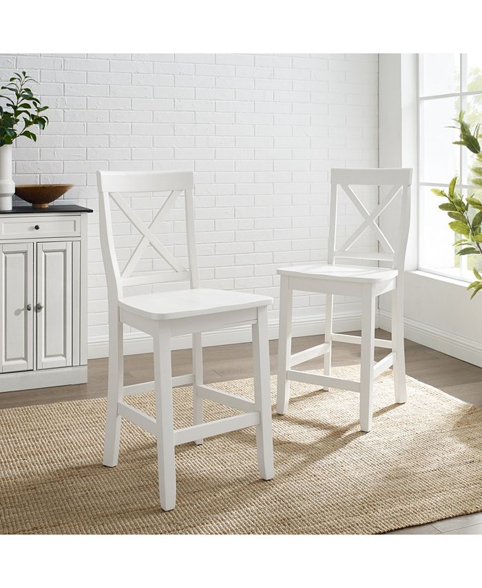 Crosley XBack 2 Piece Counter Stool Set Macy's