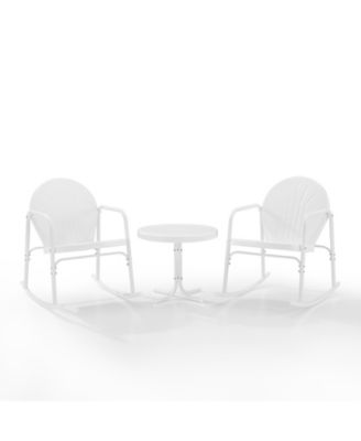 Griffith 3 Piece Outdoor Rocking Chair Set