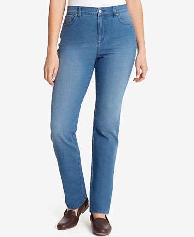 Gloria Vanderbilt Avery Pull-On Slim Jeans - Macy's