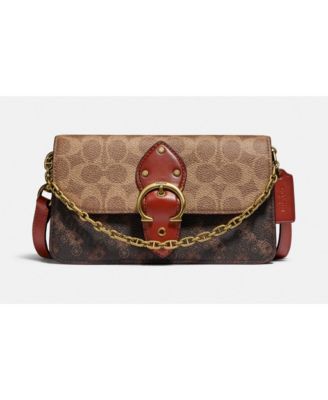 coach signature large wristlet