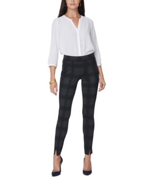 Nydj Petite Plaid Tummy-Control Leggings