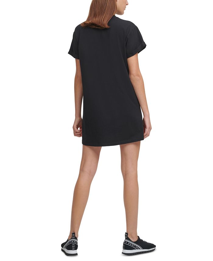 DKNY Sport Cotton Rhinestone Logo TShirt Dress & Reviews Dresses Women Macy's