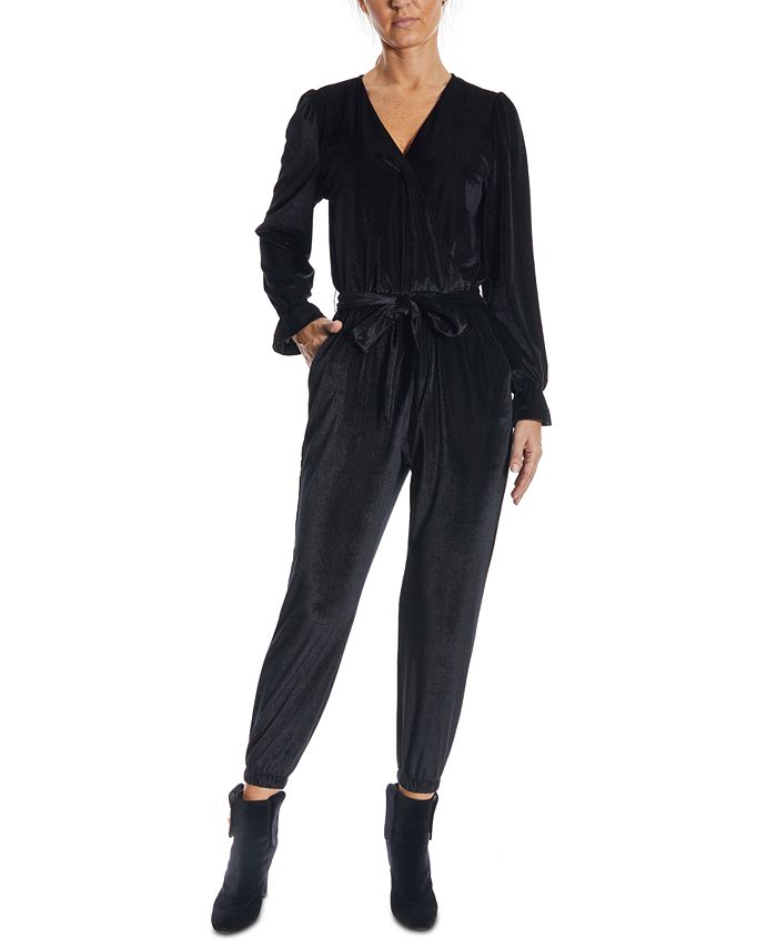 Macys velvet jumpsuit cheap
