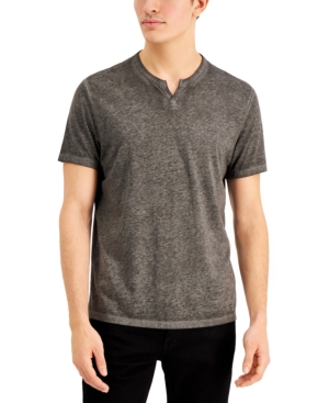INC INTERNATIONAL CONCEPTS INC MEN'S SPLIT-NECK T-SHIRT, CREATED FOR MACY'S 