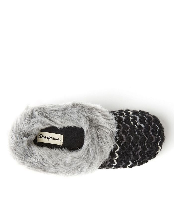 Dearfoams Women's Hannah Textured Knit Clog - Macy's