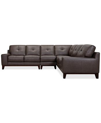 Harli 3 Pc Leather Sectional