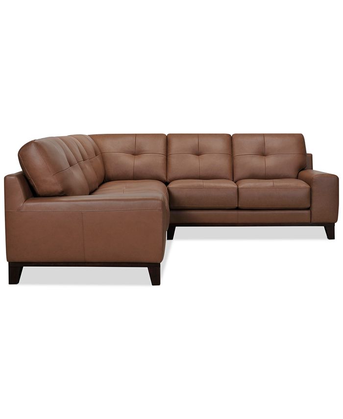 Furniture Harli 2Pc. Leather Sectional, Created for Macy's & Reviews