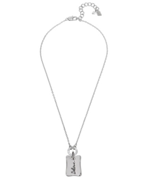 image of Robert Lee Morris Soho Believe Charm Set Pendant Necklace, 16