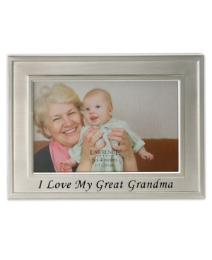Lawrence Frames Brushed Metal I Love My Great Grandma Picture Frame In Silver-tone