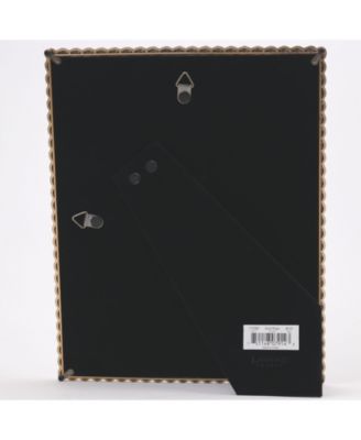 High Quality Polished Cast Metal Picture Frame - Rope Design with Mat, 8" x 10"