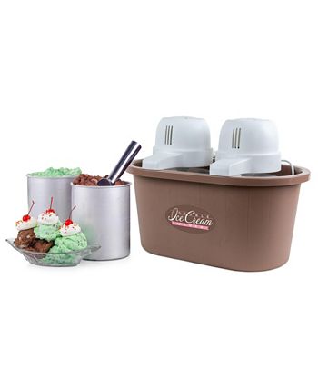 Nostalgia double ice shop cream maker