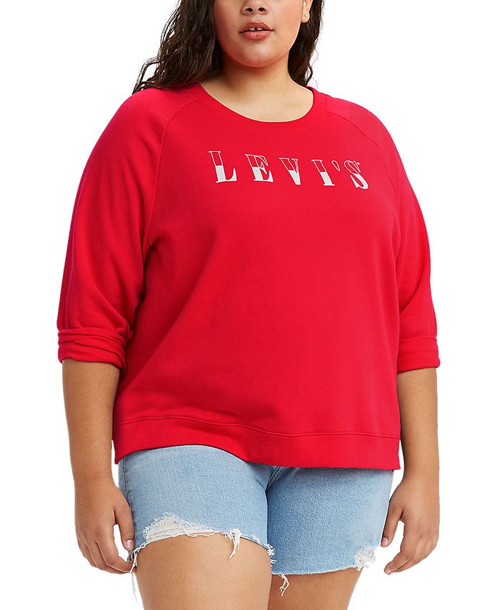 Plus size levi's sweatshirt hot sale