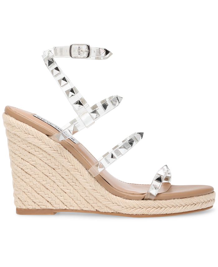 Steve Madden Women's Maici Studded Platform Wedge Espadrilles & Reviews ...