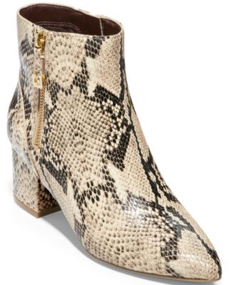 snakeskin booties macys