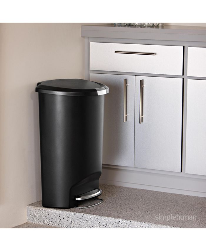 simplehuman 50L SemiRound Trash Can Macy's