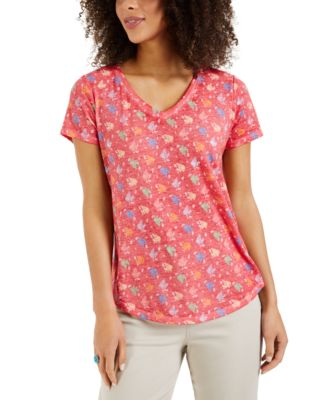 Style & Co Printed T-Shirt, Created For Macy's - Macy's