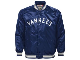 Mitchell & Ness New York Yankees Youth Colorblocked Satin Jacket - Macy's