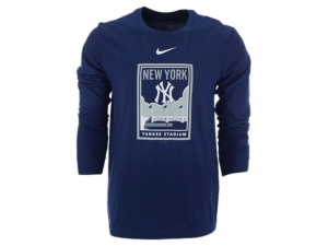 Nike Men's New York Yankees Iconography Long-Sleeve T-Shirt
