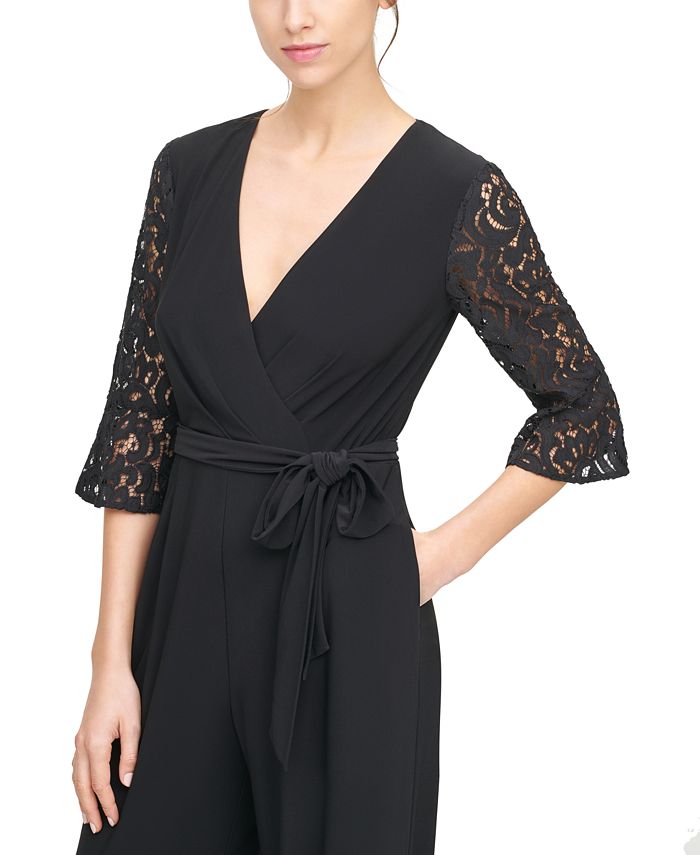 Jessica howard lace new arrivals jumpsuit