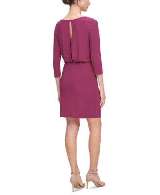 Jessica Howard Cascade Ruffle Blouson Dress