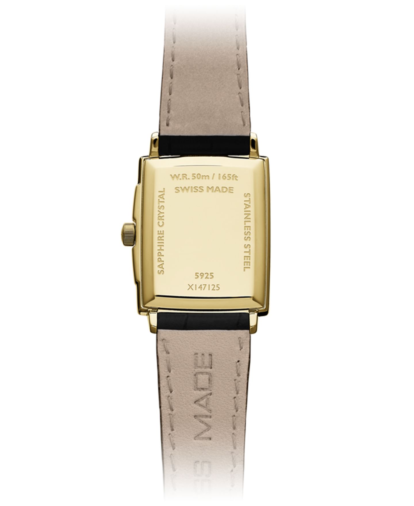 Женские часы Raymond Weil Swiss Toccata Black Calf Leather Strap Watch 22.6x28.1mm — фото 3