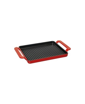 French Home Chasseur French 10" Rectangular Enameled Cast Iron Grill In Red