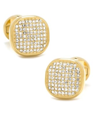 Men's Pave Cufflink and Stud Set