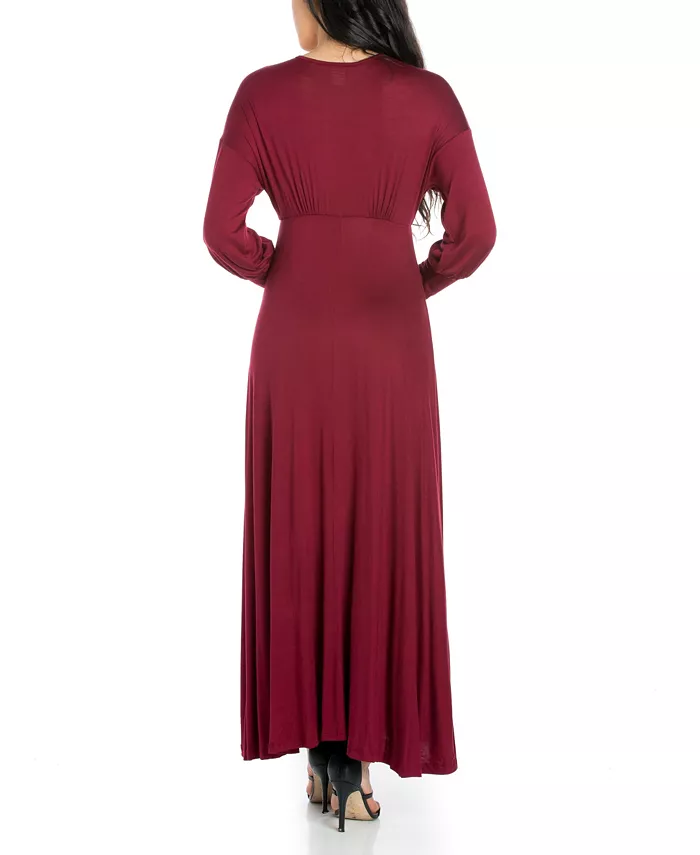 Women's Formal Long Sleeve Maxi Dress - thumbnail 8
