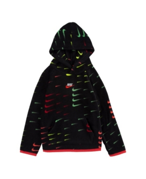 image of Nike Little Boys Swoosh Arctic Fleece Hoodie
