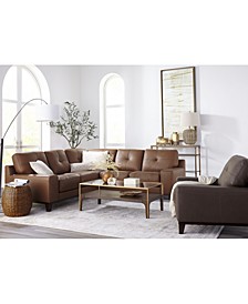 Harli Leather Sectional Collection, Created for Macy's