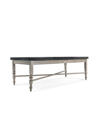 Furniture - Grayson Rectangular Aluminum Top Outdoor Coffee Table