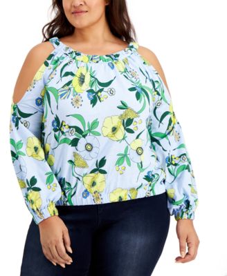 size 22 cold shoulder tops
