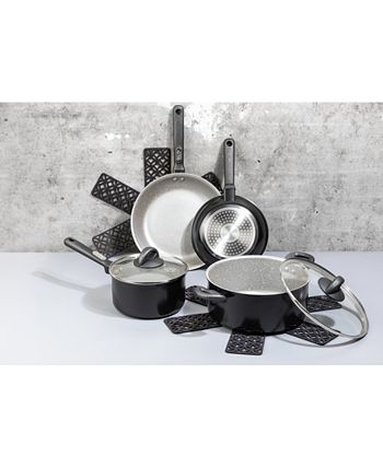 Brooklyn Steel Co. Nebula 12-Pc. Aluminum & Ceramic Cookware Set - Macy's