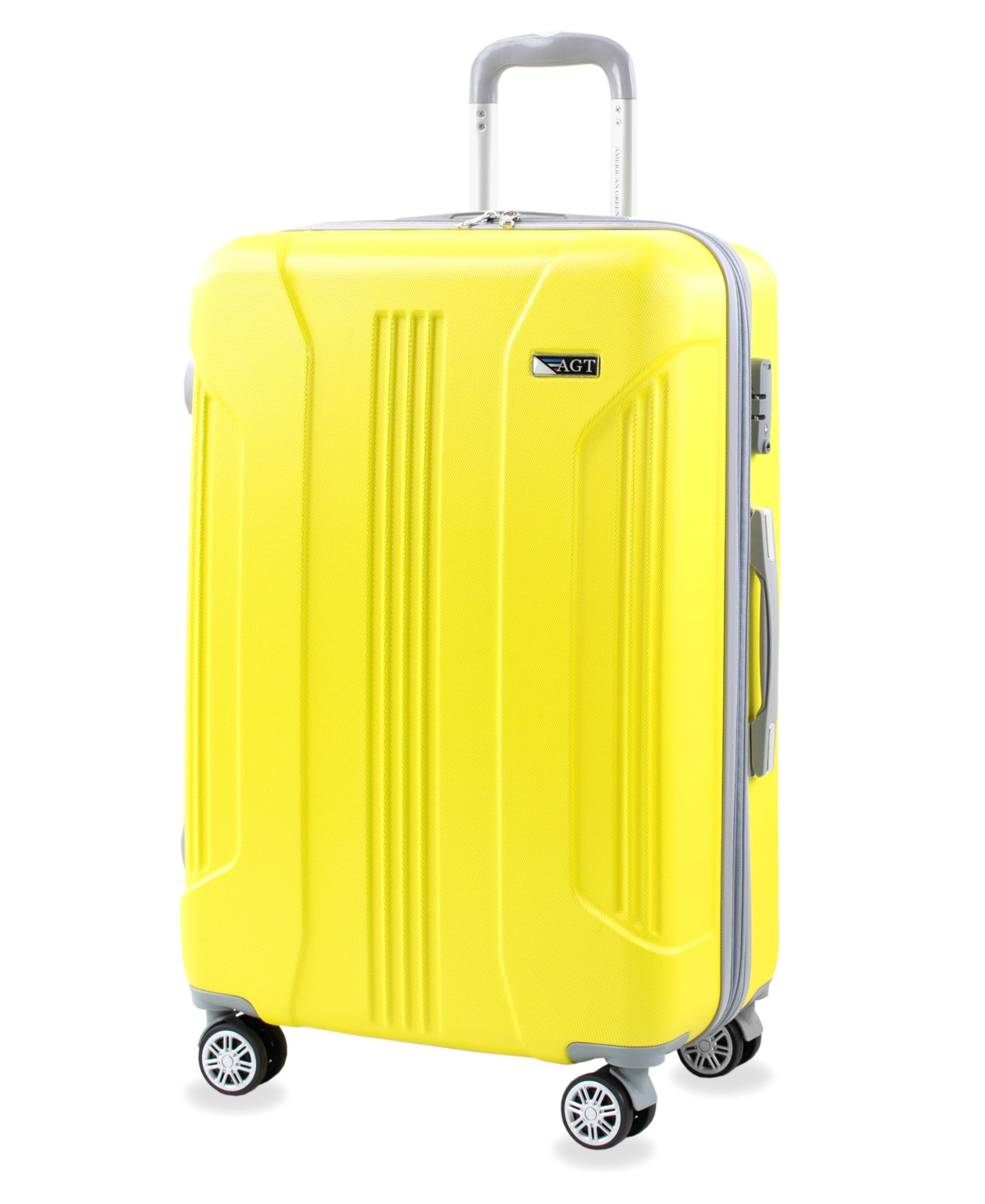 Denali S 26 in. Anti-Theft Tsa Expandable Spinner Suitcase - Yellow