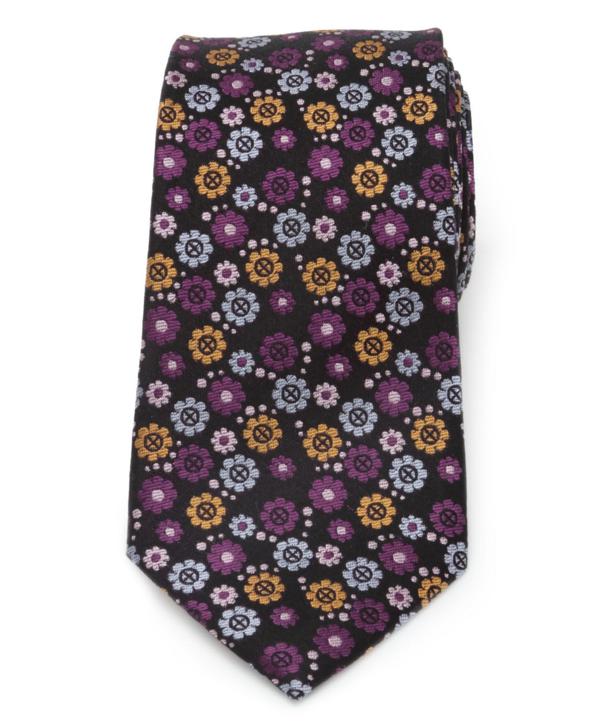 Men's X-Men Floral Charcoal Tie